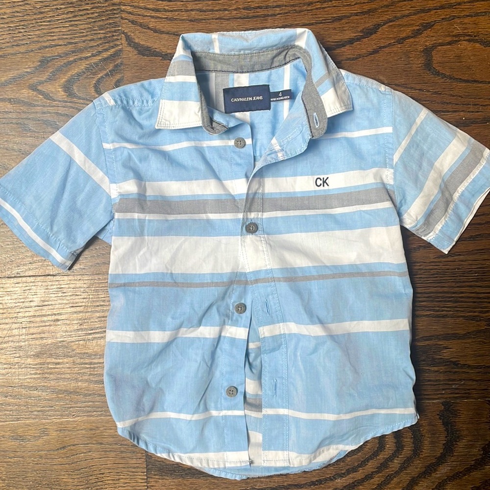 CALVIN KLEIN JEANS boys shirt sleeve shirt